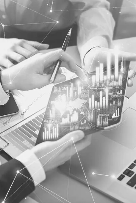 Business analysis on a tablet